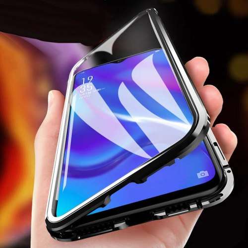 360° Magnetic Metal Case Front+Back Glass Cover Huawei Y6P/Y6 2018/Y6 2019/Y7P/Y7 2019/Y9S/Y9 Prime