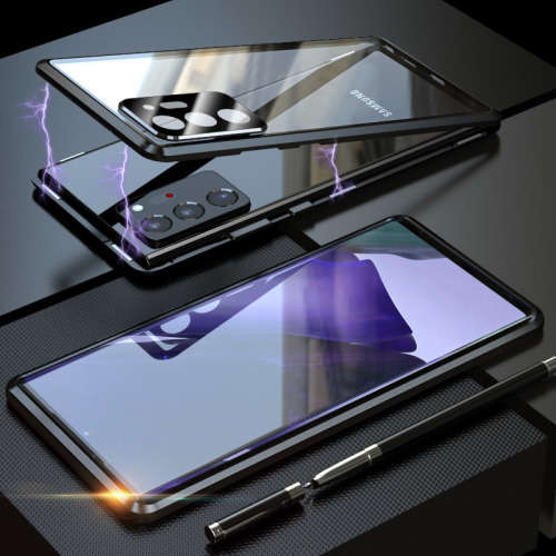 360° Magnetic Case Front+Back Glass Samsung Note 8/Note9/Note 10/Note 10 Plus/Note 20/Note 20 Ultra