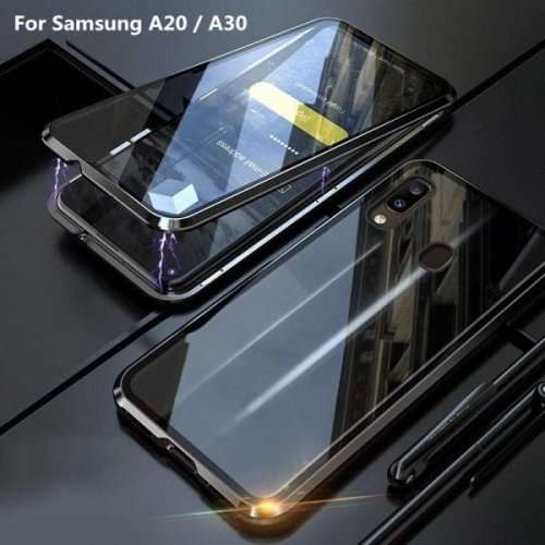 360°Magnetic Metal Case Front+Back Glass SamsungA10/A10s/A11/A20/A21s/A30/A30s/A31/A50/A51/A70/A71