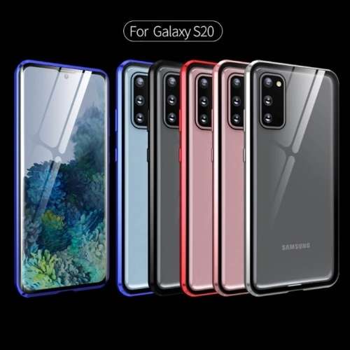 360 Degree Magnetic Protective Tempered Glass Case For Samsung Galaxy S20