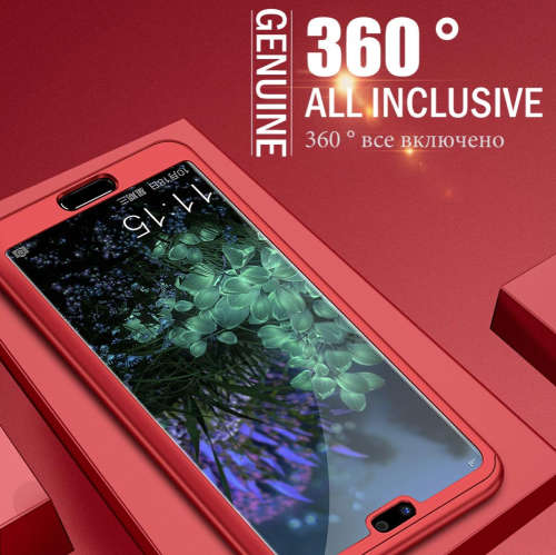 360 Degree Magnetic Tempered Glass Case for Huawei P20 Lite