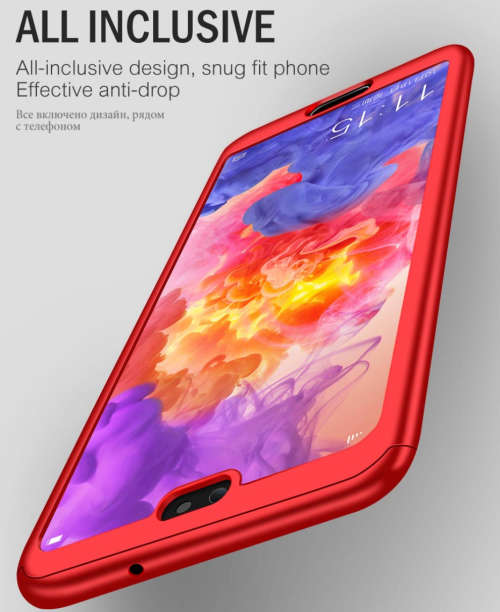 360 Degree Magnetic Tempered Glass Case for Huawei P20 Lite