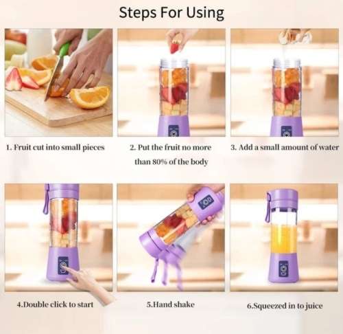 Portable USB Rechargeable Electric Blender