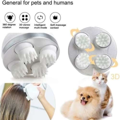 Electric USB Rechargeable Pet Head Massager