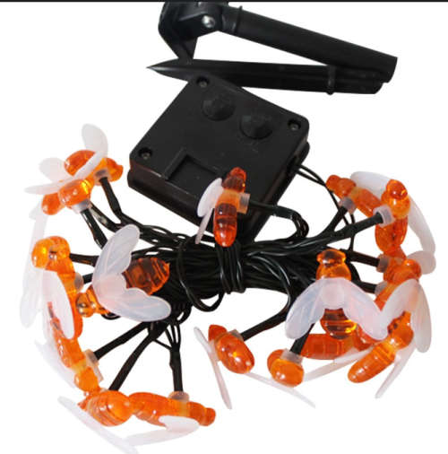 5M 20 LED Honey Bee Shape Solar Lights String