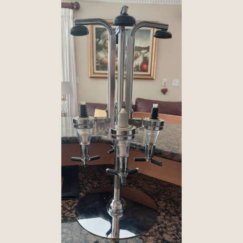 Four Bottle Rotating Bar Optic Stand