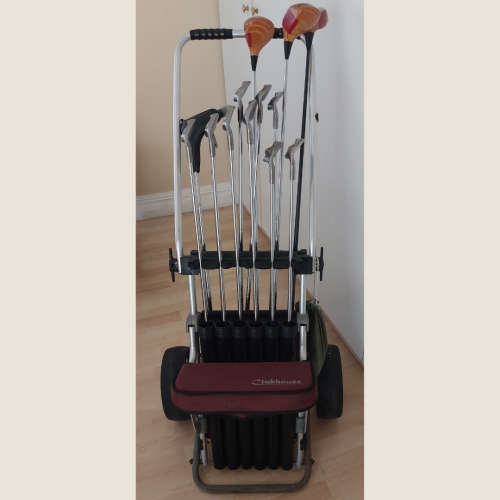 Ping Golfclubs and Cart