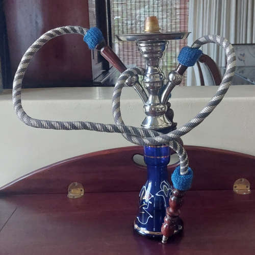 Vintage Glass and Chrome Hookah - Hubbly Bubbly
