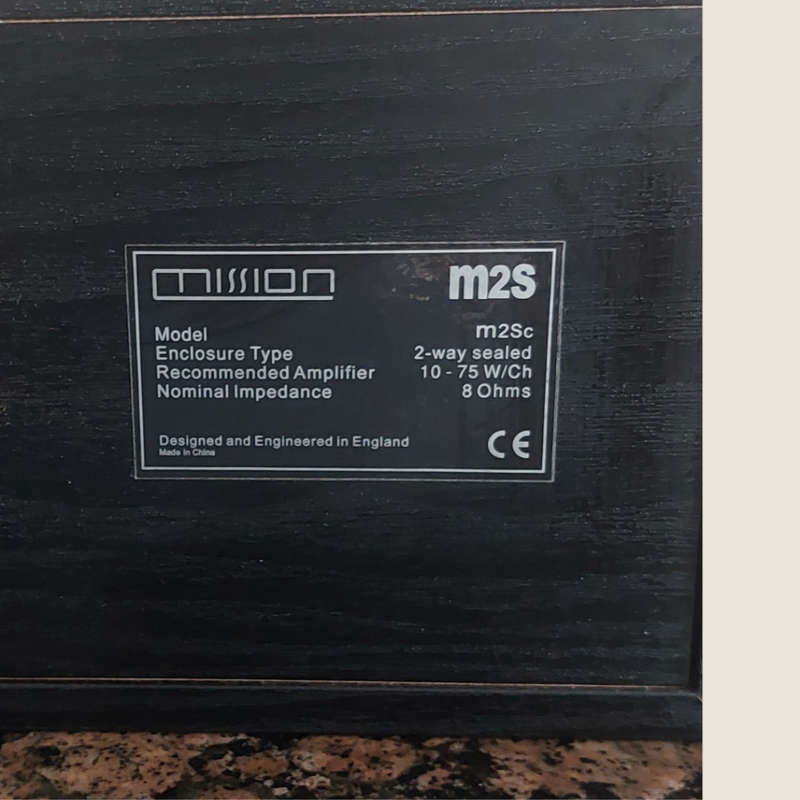 Mission Surround Sound System -  MsSas Subwoofer with M2SCentre Speaker and Four Satellite Speakers
