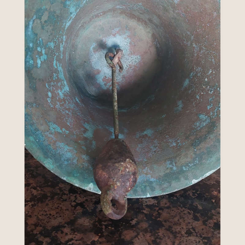 Vintage Japanese Brass Ship Bell with Clapper