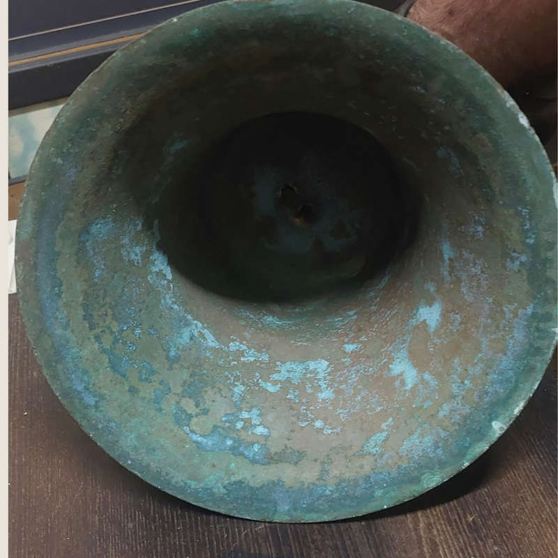 Vintage Japanese Brass Ship Bell with Clapper