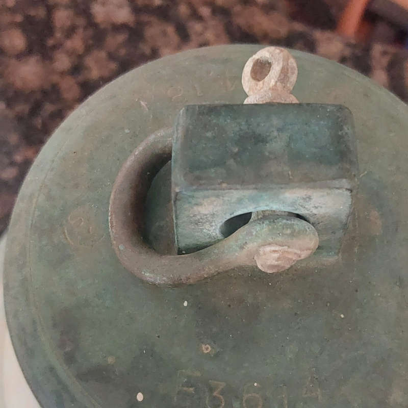 Vintage Japanese Brass Ship Bell with Clapper