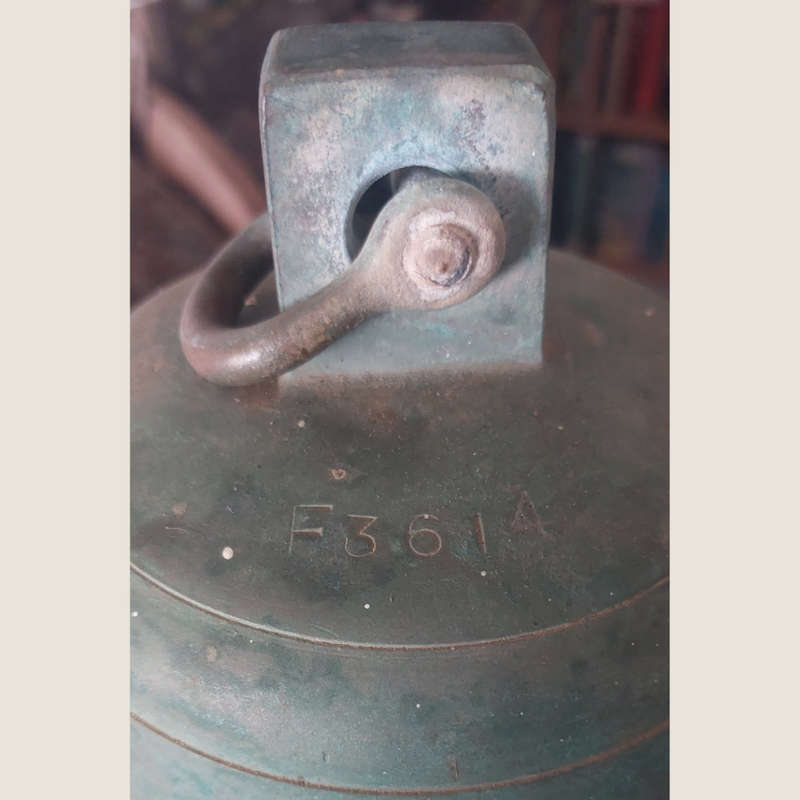 Vintage Japanese Brass Ship Bell with Clapper