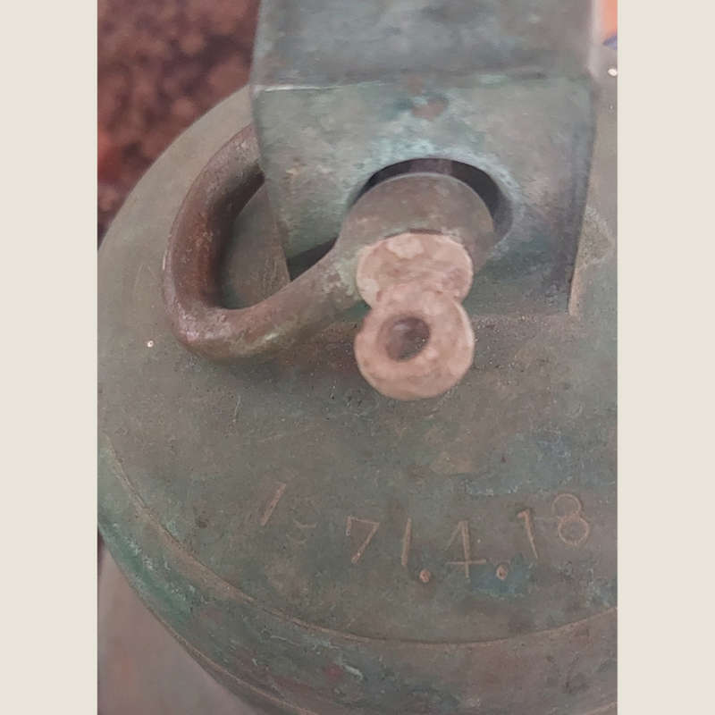 Vintage Japanese Brass Ship Bell with Clapper