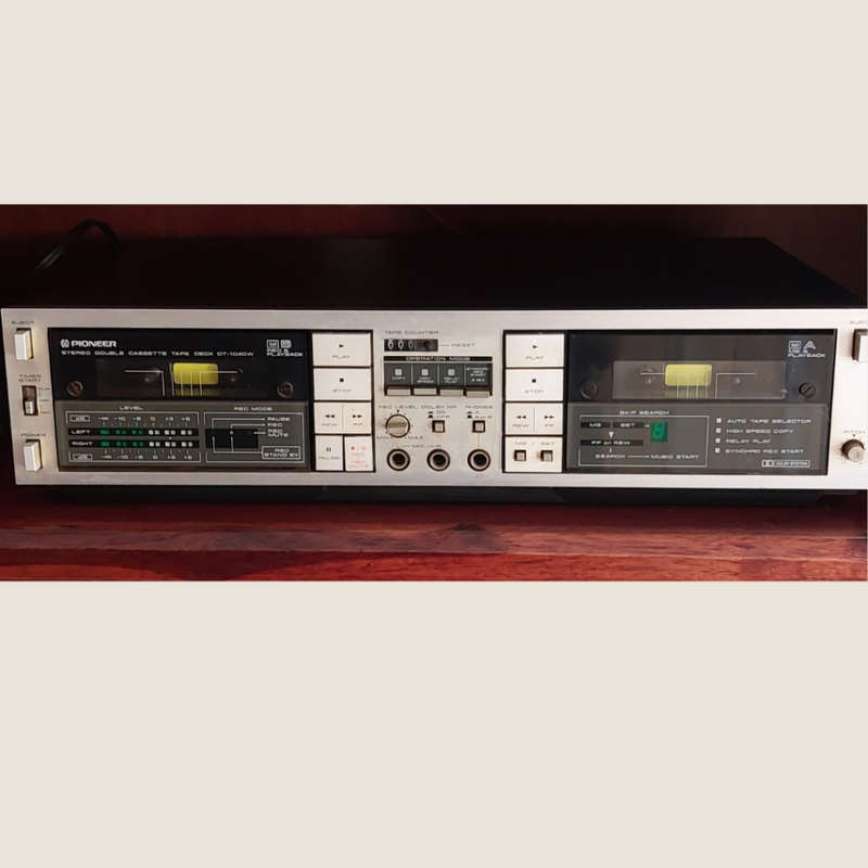 Vintage (1984) Pioneer CT-1040W Double Cassette Tape Deck