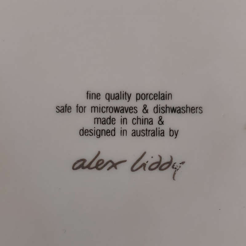 White Cocktail Plates designed by Alex Liddy