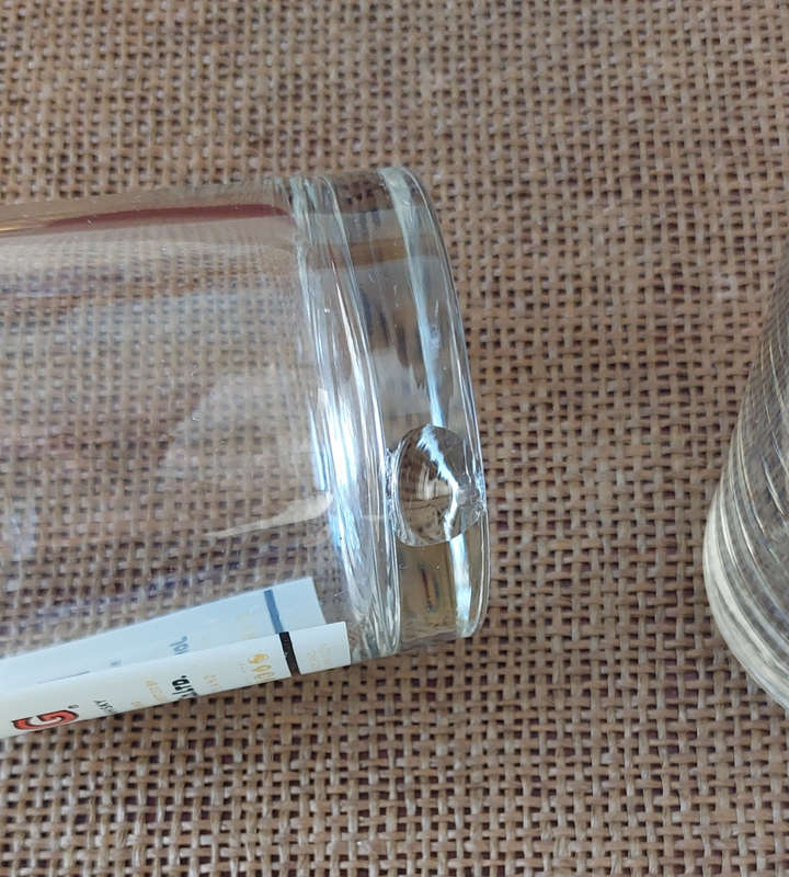 Three Printed Whiskey Glasses