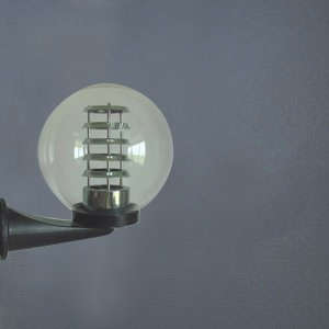 OUTDOOR CLEAR SPHERE POLYCARB WITH HEAT SHIELD ENERGY SAVER