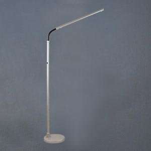 FLUORESCENT FLOOR STANDING LAMP IN SATIN SILVER ENERGY SAVING