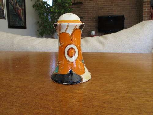Clarice Cliff very old salt or pepper shaker?  For restoration
