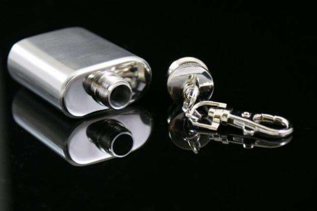 Stainless Steel Flask Keyring