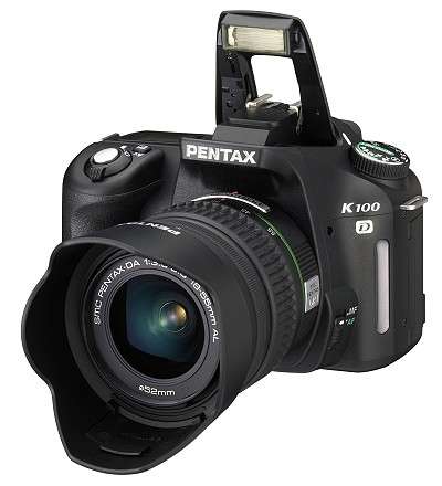 Pentax K100D with 18-55mm lens