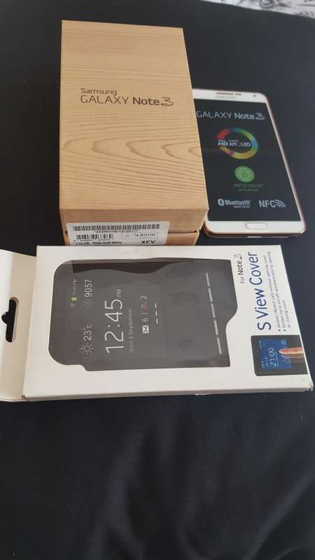 Samsung Galaxy Note 3 32GB LTE - Rose Gold White & FREE  U8 Smart Wrist Watch Smartphone White