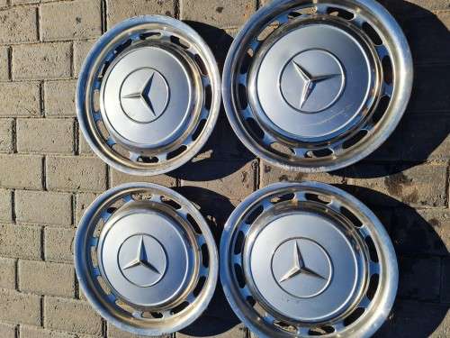 Vintage -Mercedes Hub-Caps and beauty rings