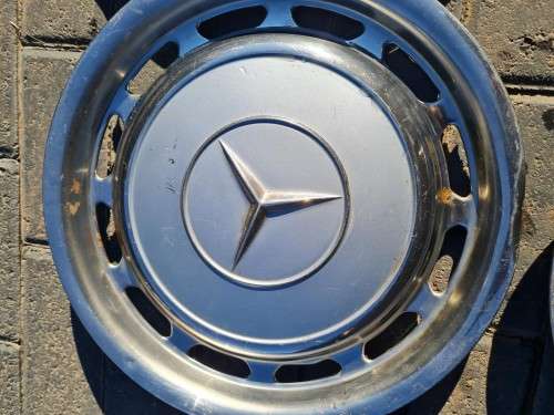 Vintage -Mercedes Hub-Caps and beauty rings