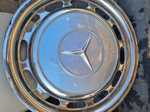 Vintage -Mercedes Hub-Caps and beauty rings