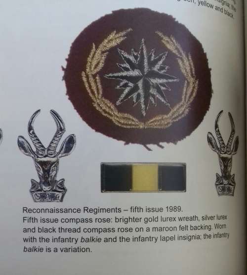 SADF Beret 100% Genuine From former 1 & 5 Recce Operator ....1988 5th issue badge (see description)