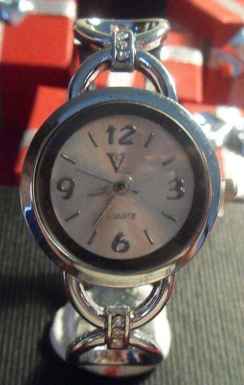 Silver watch - bangle style