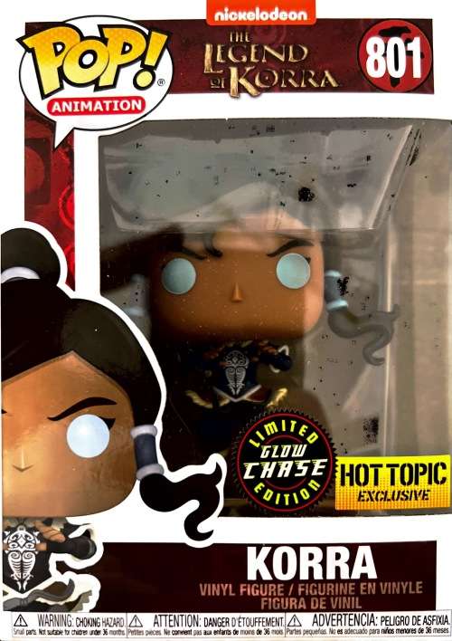 KORRA LIMITED GLOW CHASE HOT TOPOIC EXCLUSIVE FUNKO POP