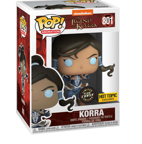KORRA LIMITED GLOW CHASE HOT TOPOIC EXCLUSIVE FUNKO POP