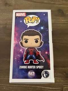 ZOMBIE HUNTER SPIDEY FUNKO POP! HOT TOPIC EXCLUSIVE ! METALLIC