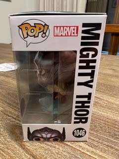 MIGHTY THOR FUNKO POP! THOR LOVE AND THUNDER! GLOWS IN THE DARK, POP IN A BOX EXCLUSIVE!