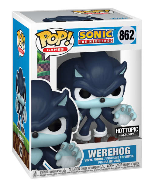 WEREHOG! SONIC THE HEDGEHOG!! FUNKO POP ! HOT TOPIC EXCLSUIVE !