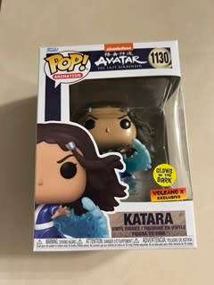 KATARA!! AVATAR!! FUNKO POP!! GLOWS IN THE DARK!! VOLCANO X EXCLUSIVE!!