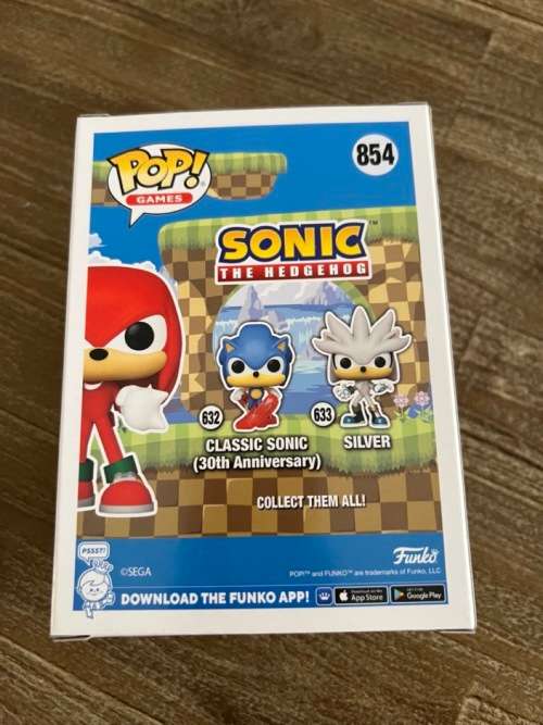 KNUCKLES!!SONIC!!FUNKO. POP!! TARGET CON EXCL!! FLOCKED