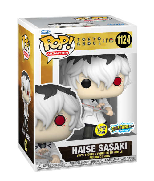 HAISE SASAKI!! TOKYO GHOUL!! FUNKO POP!! SURETHING EXCLUSIVE!! GLOWS IN THE DARK!!