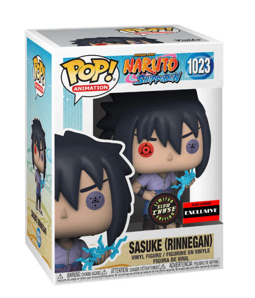 SASUKE (RINNEGAN)!!NARUTO!!FUNKO POP!! AAA EXCLUSIVE GLOW CHASE
