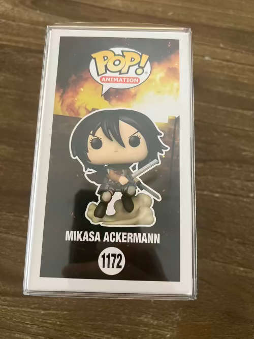 MIKASA AACKERMANN!!ATTACK ON TITAN!!FUNKO POP!! CHALICE COLLECTIBLE EXCLUSIVE!!