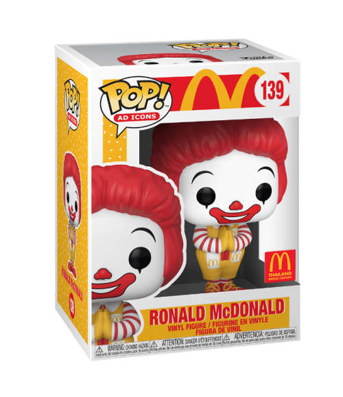 RONALD MCDONALD!!MACDONALDS!!FUNKO POP!! THAILAND EDITION!!