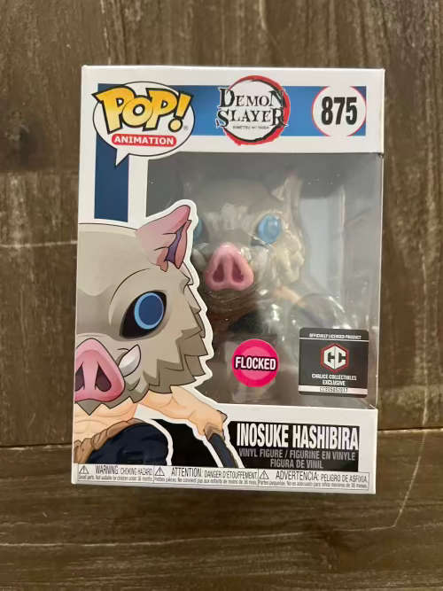 INOSUKE HASHIBIRA!! DEMON SLAYER!! FUNKO POP!!  CC EXCLUSIVE!! FLOCKED