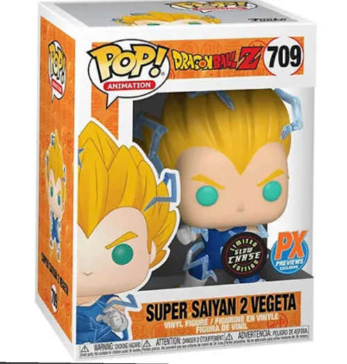 SUPER SAIYAN 2 VEGETA!!DBZ!!FUNKO POP!! PX EXCLUSIVE!! GLOW CHASE!!