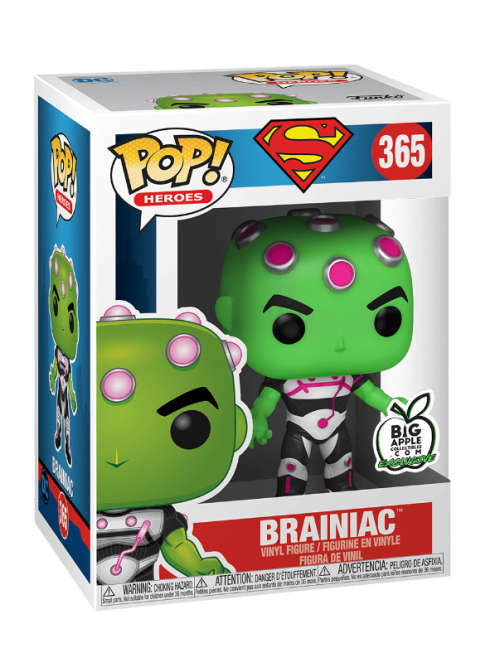 BRAINIAC!! SUPERMAN!!FUNKO POP!!BIG APPLE COLLECTIBLES!!