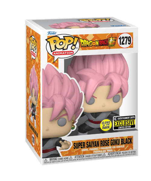 SUPER SAIYAN ROSÉ GOKU BLACK!!DBZ!!FUNKO POP!! EE EXCLUSIVE!! GITD!!