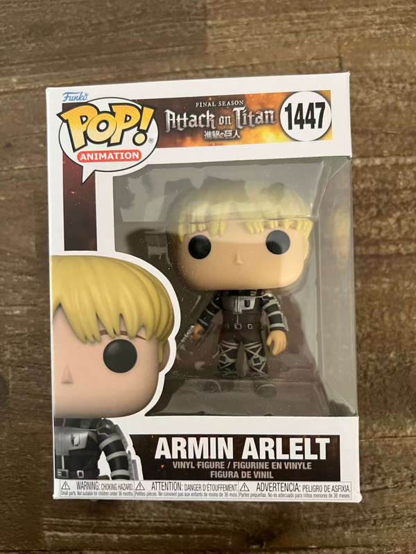 ARMIN ARLELT!! ATTACK ON TITAN!! FUNKO POP!!