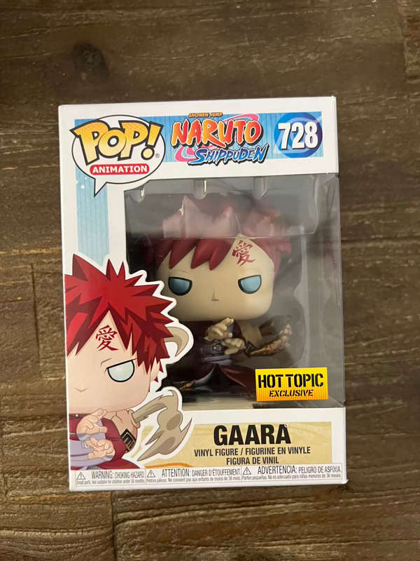 GAARA, NARUTO, FUNKO POP, HOT TOPIC EXCLUSIVE, METALLIC