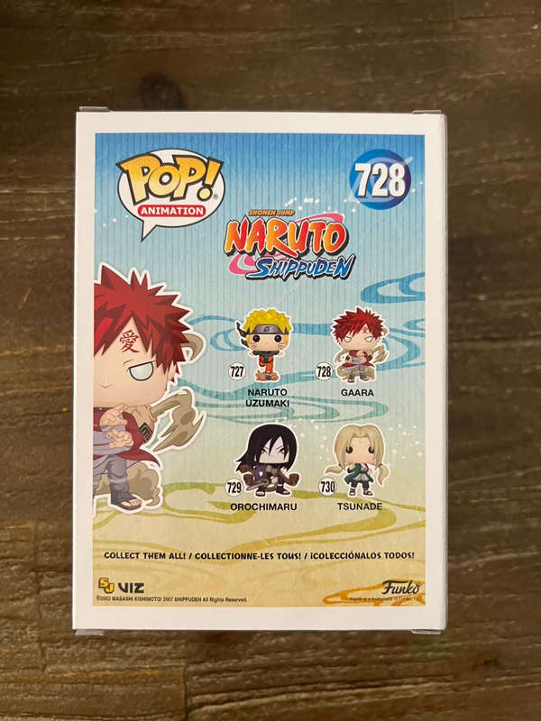 GAARA, NARUTO, FUNKO POP, HOT TOPIC EXCLUSIVE, METALLIC
